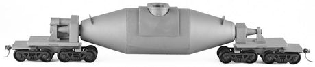 Basic 200-Ton 4-Truck Hot Metal Bottle Car - Kit -- Undecorated (Cone Ends)-2