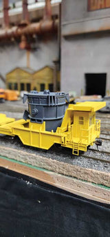 Steel Mill Ladle Transfer Car with Ladle - Kit -- With Trucks, Kadee Couplers, Metal Wheels (undecorated)-2