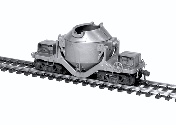 Pollack 75-Ton Hot Metal Car - Kit -- Undecorated-1