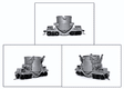 3-in-1 Open Top Hot Metal Car - Kit -- With Extended Ladle & Add-On Wings - Undecorated-1