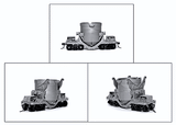 3-in-1 Open Top Hot Metal Car - Kit -- With Extended Ladle & Add-On Wings - Undecorated-1