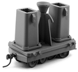 Small Bottom-Pour Ingot Car w/Molds 2-Pack - Kit -- Undecorated-1