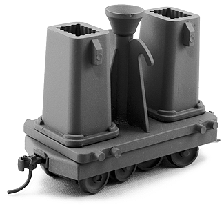Small Bottom-Pour Ingot Car w/Molds 2-Pack - Kit -- Undecorated-1