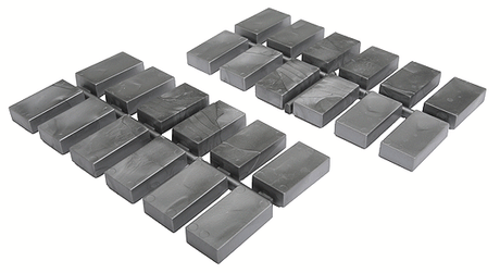 Ingot Loads pkg(24) Fits Rix #628-601 or 602 (Each Sold Separately) -- Cold (Dark Gray)