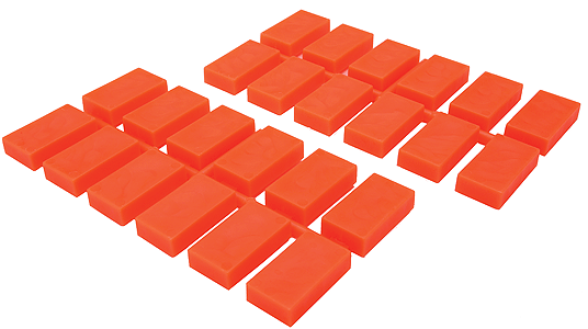 Ingot Loads pkg(24) Fits Rix #628-601 or 602 (Each Sold Separately) -- Hot (Medium Clear Red)