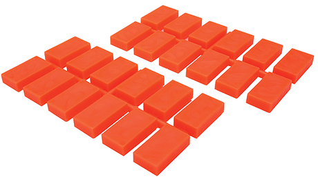 Ingot Loads pkg(24) Fits Rix #628-601 or 602 (Each Sold Separately) -- Hot (Medium Clear Red)