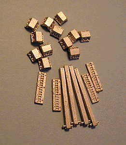 Boat Parts (Unpainted White Metal Castings) -- Toggle Bar Assembly; Fits Walthers Car Float 933-3152 Sold Separately