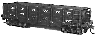 Wood Hopper-East Tennessee & Western North Carolina "Tweetsie" Coupler,Tru -- HOn3