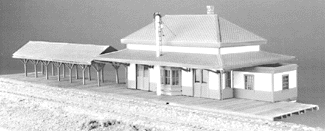 New England Station w/Platform -- 19 x 6"  47.5 x 15cm