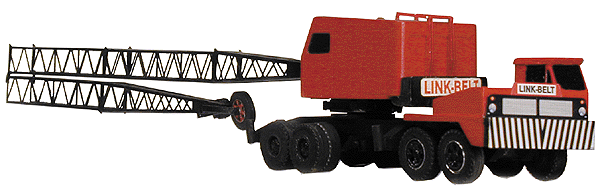 Construction Crane -- Link-Belt Speeder HC-108 Truck Crane w/100 + 30' Boom, 8 x 4 Carrier