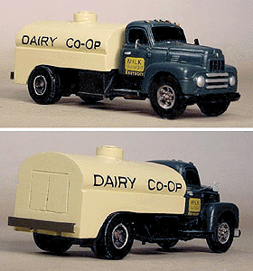 Truck Body Only - Milk Tank (Kit, Truck Sold Separately) -- Single Axle - 13' for 4X2 Chassis