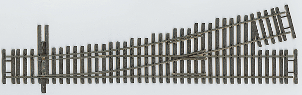 Code 70 Nickel-Silver Track -- #4 Turnout - Left-Hand