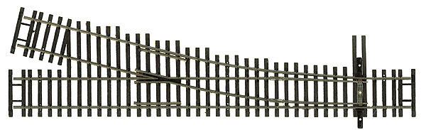 Code 70 Nickel-Silver Track -- #4 Turnout - Right Hand