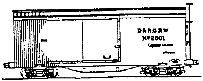 22' Boxcar -- DRGW #2000 Series