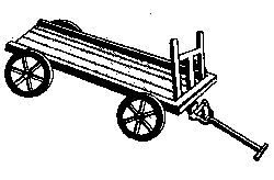 Four-Wheel Baggage Truck