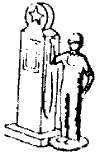 Gas Pumps w/Man -- Texaco