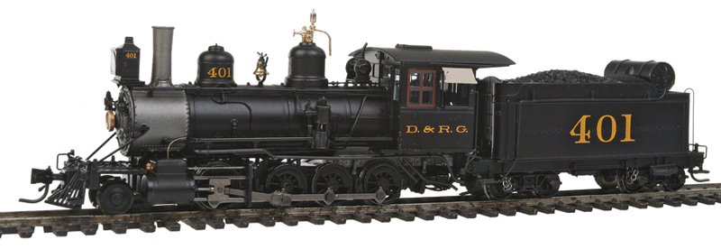 Blackstone Models Steam Class 70 2-8-0 Consolidation - Sound & DCC Equipped -- Denver & Rio Grande #401 (Late 1910s, Number on Tender, D&RG on Cab)-1