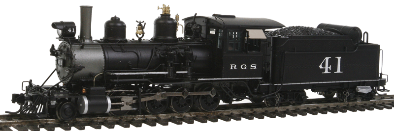 Blackstone Models Steam C-19 2-8-0 Consolidation - Sound & DCC Equipped -- Rio Grande Southern #41 (Number on Tender)-1