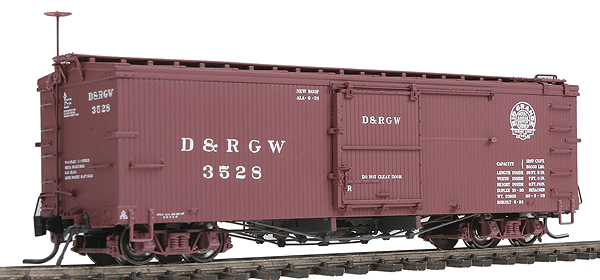 Blackstone Models(TM) 3000 Series 30' Boxcar -- Denver & Rio Grande Western #3528 (Moffat Tunnel Herald)