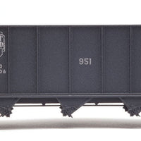 East Broad Top 3-Bay Hopper  - Ready to Run - Blackstone Models(TM) -- East Broad Top #951 (Weathered, black, 1940s-Era Lettering & Logo)