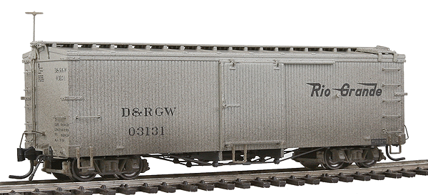 Blackstone Models(TM) 3000 Series 30' Boxcar - Weathered -- Denver & Rio Grande Western #03131 (Flying Grande Herald)
