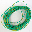 30 AWG Super-Flexible Wire -- Green with Yellow Stripe - 10' 3.1m