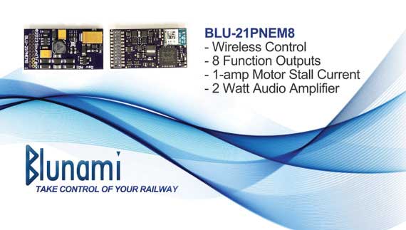 BLU-21PNEM8 DCC Sound & Control Decoder w/Bluetooth -- Baldwin & Others-3