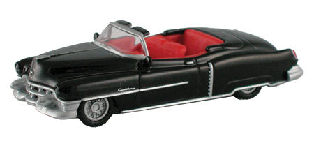 1953 Cadillac Eldorado Convertible - Assembled -- Top Down (black, red Interior)