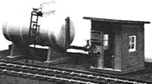 Oil Storage Tank/Pump House -- 1-1/4 x 4"   3.2 x 10.2cm