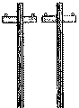 Rural Utility Poles w/Brackets