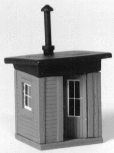 Trackside Shanty w/Stove -- 1 x 1"   2.54 x 2.54cm