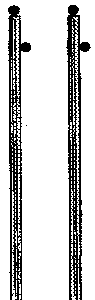 Rural Utiliy Poles -- 4-1/2"  11.4cm pkg(12)