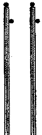 Rural Utiliy Poles -- 4-1/2"  11.4cm pkg(12)