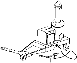 Portable Heavy Duty Steam Cleaner -- 1 x 1/4"  2.54 x .6cm