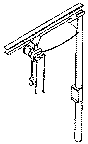 I-Beam Crane Hoist -- 3-1/2 x 2-1/2"  8.9 x 6.3cm