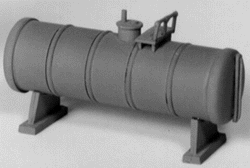 Diesel Oil Storage Tank -- 7/8 x 2-1/2"  2.2 x 6.3cm
