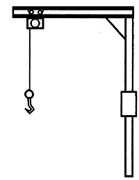 I-Beam Crane Hoist Kit -- 15' Scale Height, 10' Length