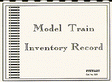 Record Book -- Model Train Inventory