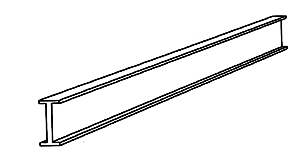 Metal I beams