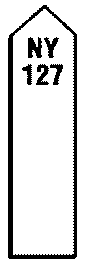 Mileposts -- Concrete, Pointed Top