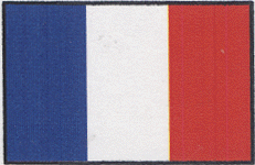 Flag w/Pole - Package of 3 -- France