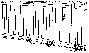 Fence kit plank style