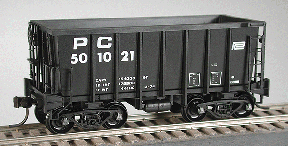 Pennsylvania Class G39B 70-Ton Ore Car - Kit -- Penn Central w/Friction Truck