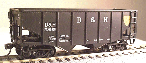 55-Ton Fishbelly Hopper - Kit -- Delaware & Hudson