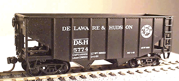 55-Ton Fishbelly Hopper - Kit -- Delaware & Hudson