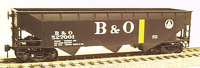 70-Ton Offset Hopper - Kit -- Baltimore & Ohio (yellow Stripe)