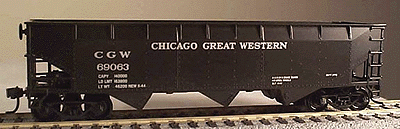 70-Ton Offset Hopper - Kit -- Chicago Great Western
