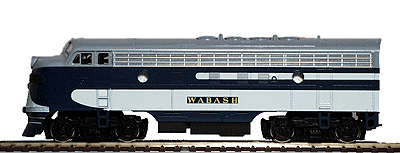 Diesel EMD F7 Phase I Early Powered A Unit Only -- Wabash (As Delivered Scheme - Matches A&B Set #691-5624, sold separately)