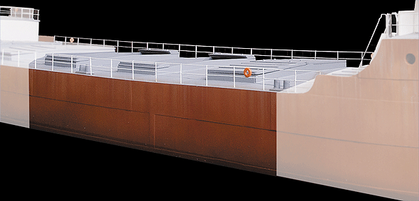 Great Lakes Ore Boat - Kit -- Center Hull & Deck Only; Each Section Adds 10" 25.4cm of Length