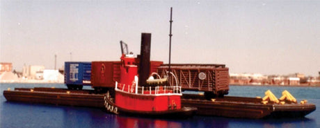 2-Track Carfloat - Resin Kit -- Unpainted - 16-1/2 x 3-1/2" Capacity: 8 40' Cars